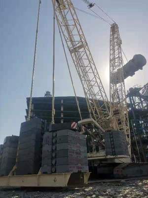 匠心吊運展實力，石化四建助力寶來石化項目高效推進